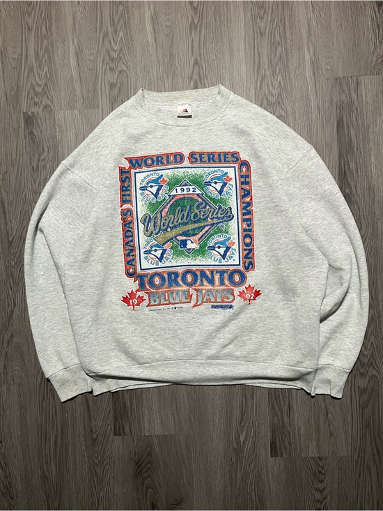 Fruit of the Loom Other - Vintage Toronto Blue Jays 1992 World Series, MLB, baseball graphic crewneck XL